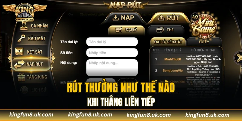 Nhận thưởng trọn vẹn, rút tiền không phát sinh phí